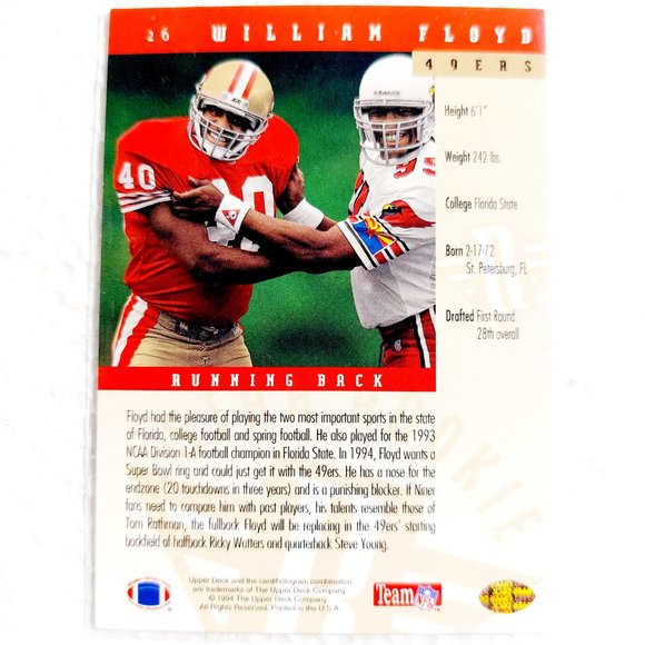 San Francisco 49ers 6 Card Lot - FTBL [28_20] - Picture 9 of 13